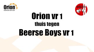 Orion VR1 vs  Beerse Boys VR1 (19 mrt 2023)