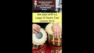 Taal Dadra Laggi No:2 | Tabla Lesson | Tabla Tutorial Short | #shorts #tabla #musicclass #music