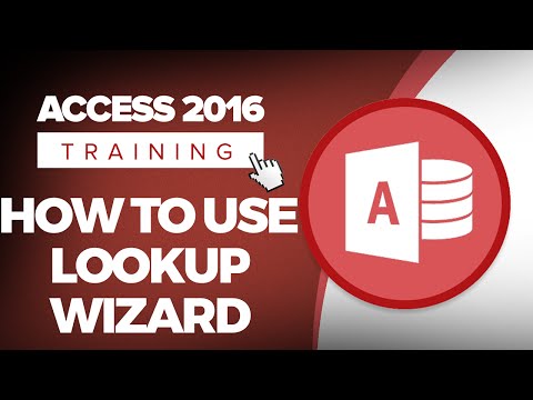 Video: Hoe skep ek 'n Lookup Wizard in Access 2007?