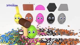 Яйца с сюрпризом Учим цвета Учим формы Учим фигуры 2 Surprise eggs Развивающий мультик для детей