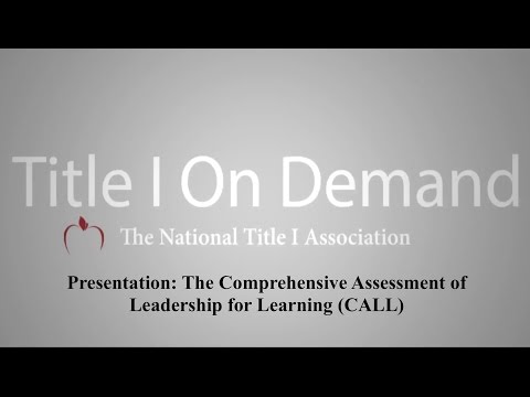 Leadership For Learning: National Title I Conference Presentation