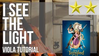 How To Play I See The Light Tangled By Mandy Moore And Zachary Levi On Viola Tutorial
