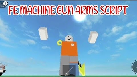 ROBLOX FE MACHINE ARMS GUN W/ FLING using FLUXUS EXECUTOR played at Fencing - script on comments
