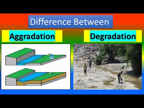 Video: Apa perbedaan antara agradasi dan degradasi?