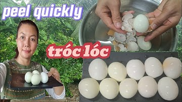 Mẹo Luộc Trứng Dễ Bóc Vỏ / Tips for boiling eggs that are easy to peel