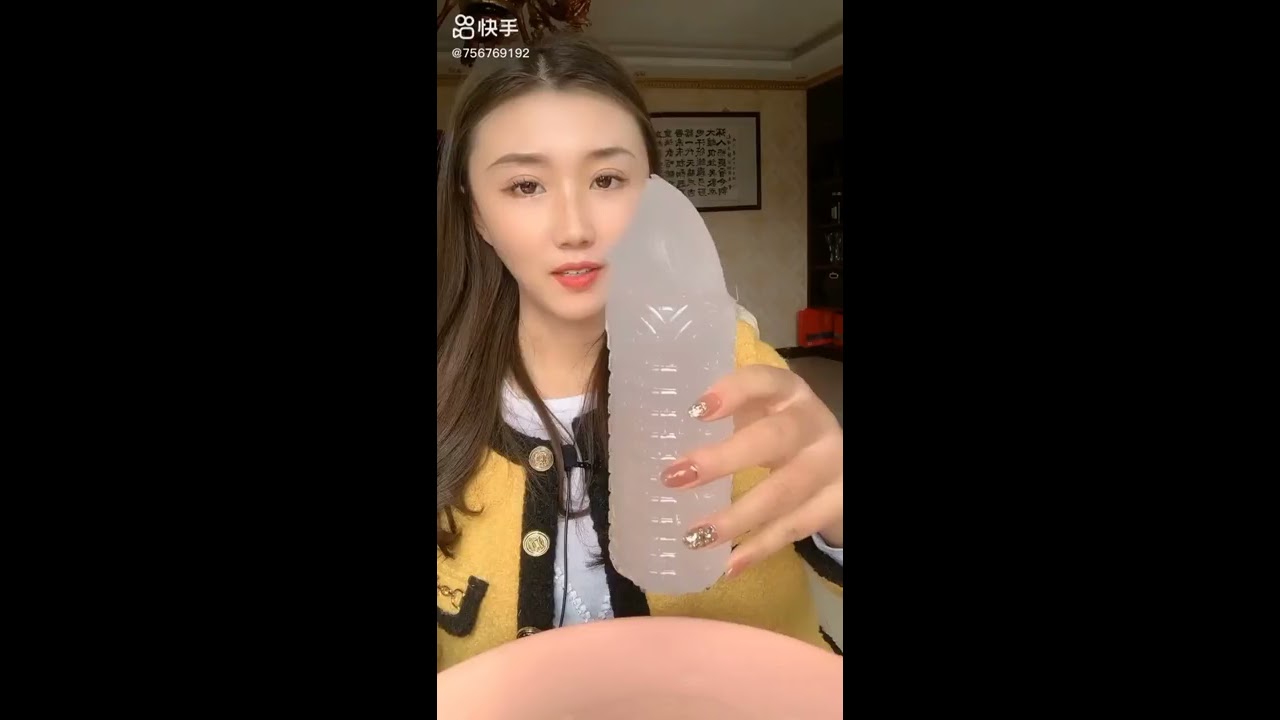 FROZEN COCONUT WATER BOTTLE Kawaiieatingasmr Asmr Food Shorts