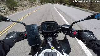 Working On My Lean! Angeles Crest Highway | Beginner | Kawasaki Z650 | Motorcycle Ride | POV | 4K