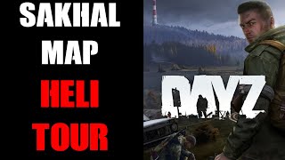 Sakhal Is A Lot Bigger Than You Think! Quick Helicopter Tour Of The New DayZ Frostline Winter Map