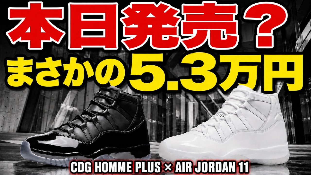 Collaboration Unlocked】¥53,000 COMME des GARÇONS x Air Jordan 11