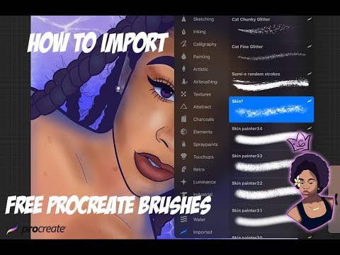how to add free brushes to procreate