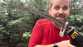 Worksky 15 Inch Japanese Teeth Arc Edge Reciprocating Saw Blade Wood Pruning Saw Blades