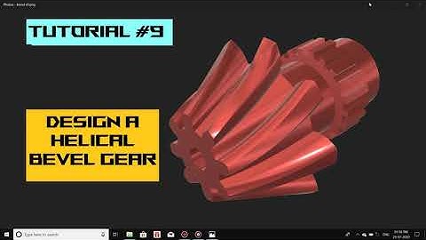 #fusion360 #3dmodelling #tutorials  How to design a helical bevel gear in fusion360.