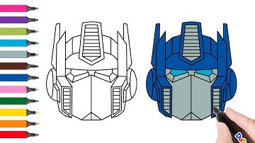 How to draw Optimus Prime autobots step by step transformers drawing. 怎样画擎天柱. Оптимус Прайм.