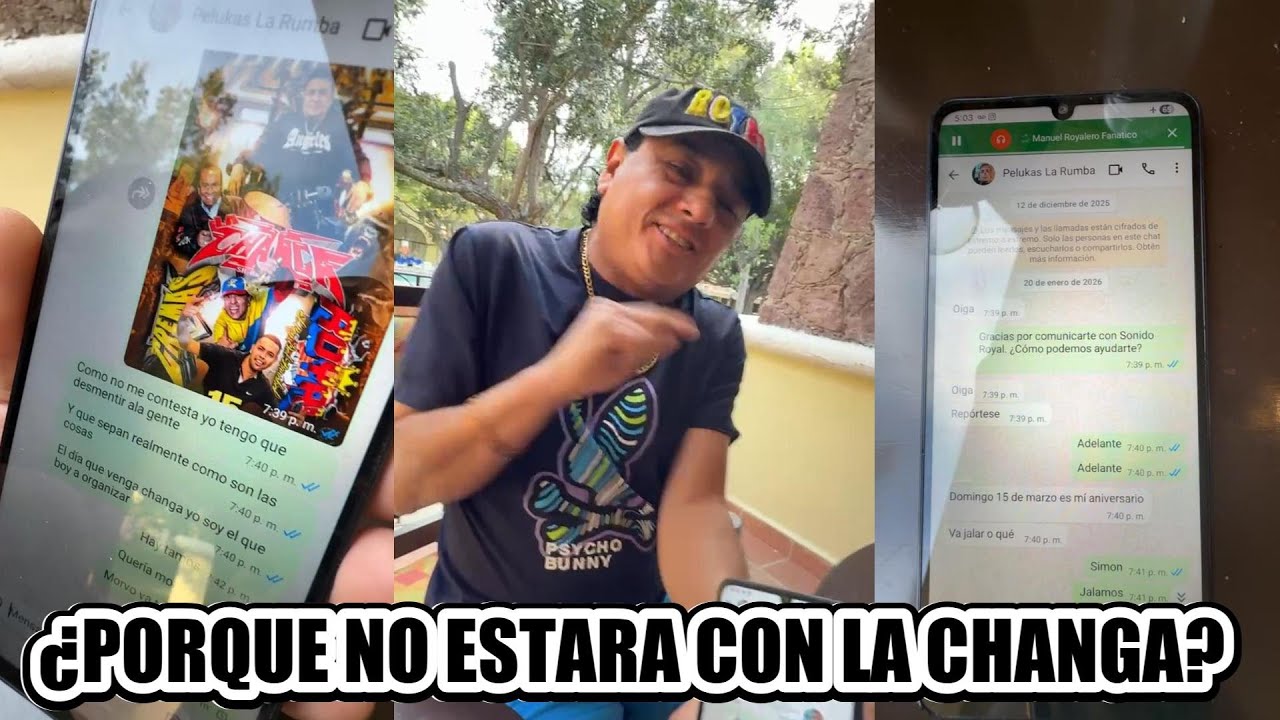 CHINO ROYAL ACLARA PORQUE NO ESTARA EN EL ANIVERSARIO DE RUMBA CON LA CHANGA