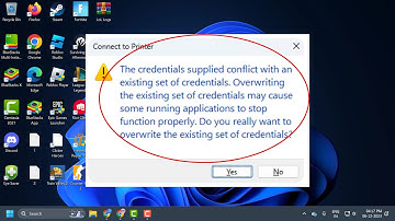 Fix The Credentials Supplied Conflict With An Existing Set Of Credentials While Sharing The Printer