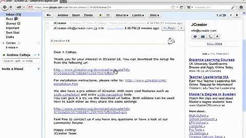 Step2How to download and install JCreator LE
