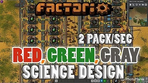 FACTORIO 0.17 | Designing 2 pack/sec Red, Green, Military Science - Episode 26