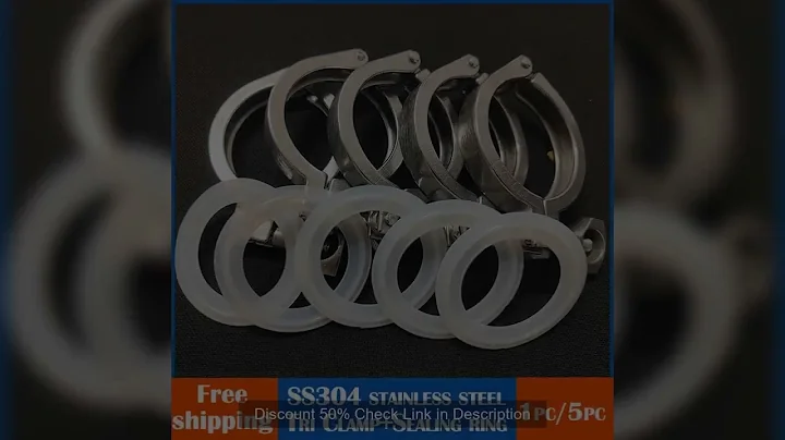 Pipe clamp 1.5" 2" 2.5"  Tri Clamp 50.5/64mm Ferrule 304 Stainless Steel Tri Clover Sanitary Fitting