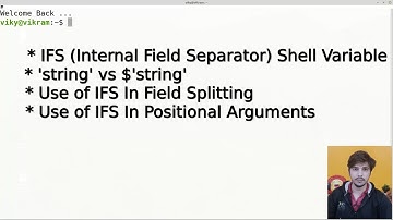 Internal Field Separator in shell scripting | IFS shell variable | field splitting - shell scripting