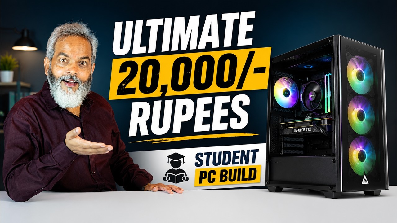 Ultimate 20,000/- Rupees Student PC Build for Education and Professional Web Development!