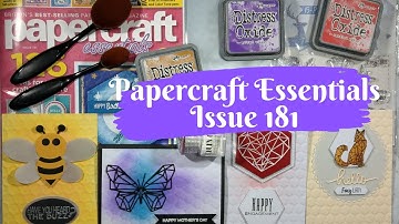 Papercraft Essentials Issue 181 With 4 Cards