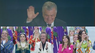 Ozoda Ozodbek Gulsanam Farrux Munojat Shavkat Mirziyoyev ishtirokida Navroʻz 2024