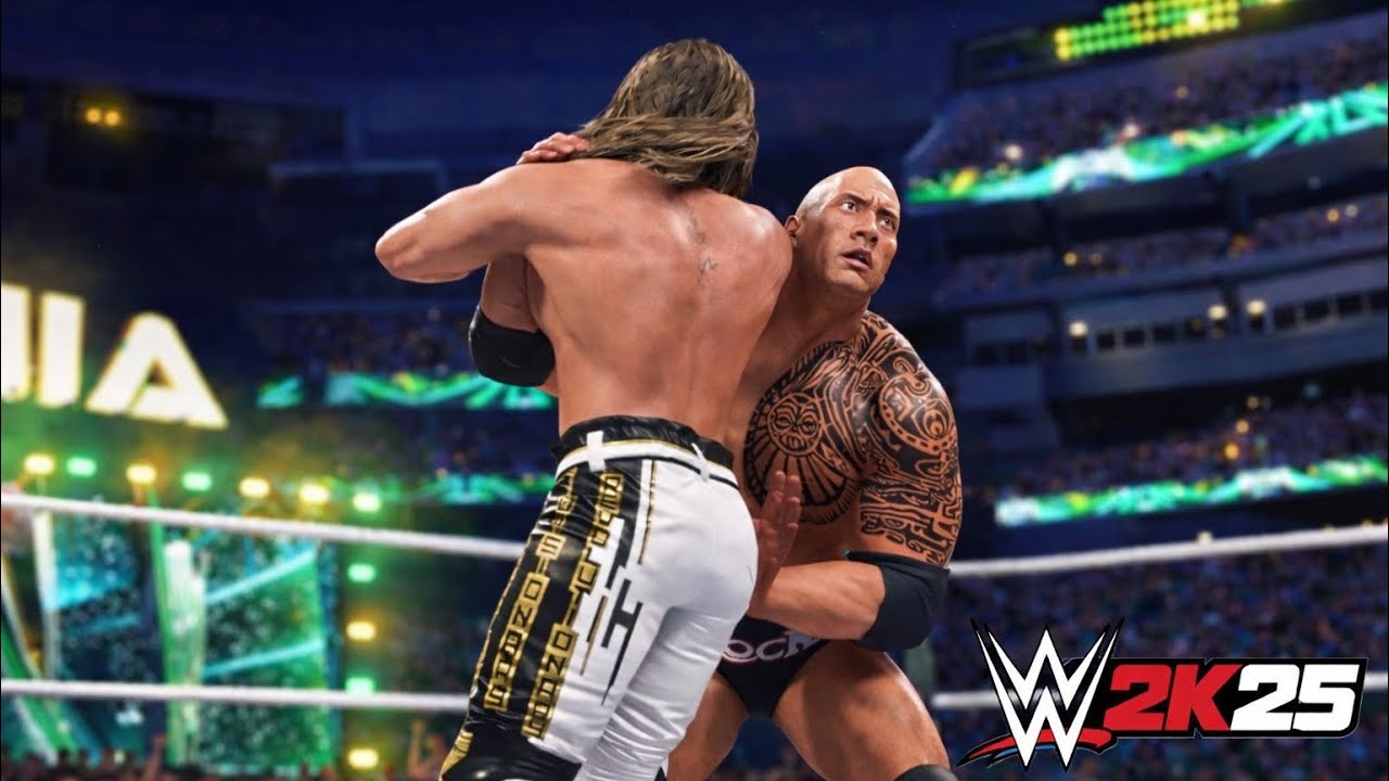 The Rock vs Seth Rollins — WrestleMania | WWE 2K25