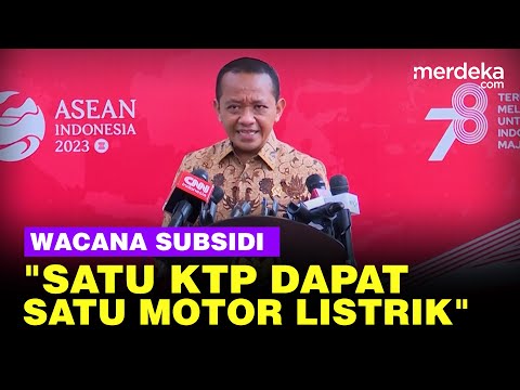 Menteri Bahlil  Lapor Jokowi, Dorong Subsidi &#39;Satu KTP, Satu Motor Listrik&#39;