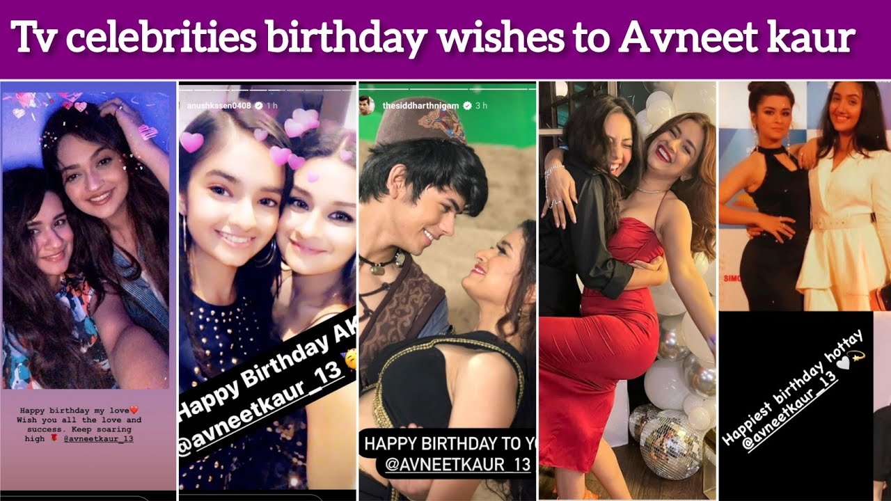 Avneet Kaur Birthday Wishessiddharth Anushka Vaishnavi Sent Lovely Wishes Youtube 