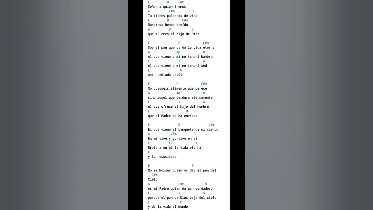 señor a quien iremos canto para comunión #dios #cantos #tutorial #jesus  #misadominical