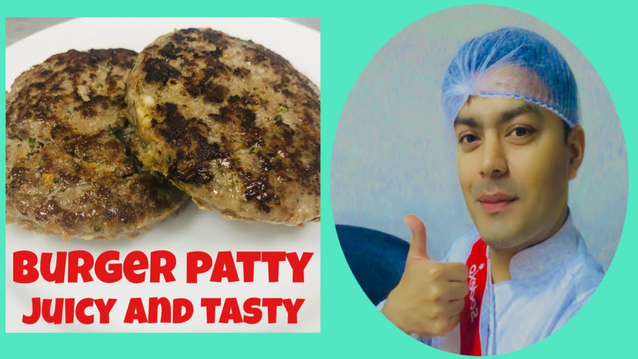 Burger Patty juicy and tasty 😋 YouTube