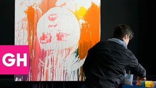 Artist Uses Paint Splash Technique to Make Amazing Portraits | GH