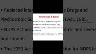 Dangerous drugs act 1930 |amendment| #dcgi #druginspector #pharmcist #ndpsact1985 #shortvideo #1985