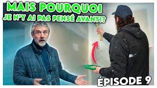 Ep9: Technique secrète pour poser les bandes d'angles intérieur! #placo