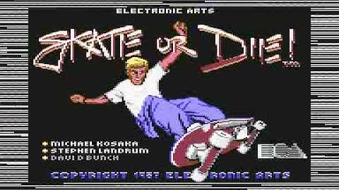 Skate or die c64 intro tune original audio