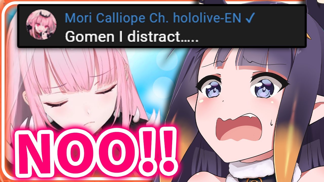 Calli Accidentally Distracts Ina 【Ninomae Ina'nis / HololiveEN】