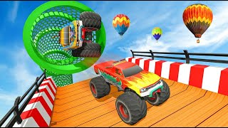 Monster Truck Stunts Offroad Racing Games 2020 - Crazy Stunts Truck Simulator - Android GamePlay screenshot 3