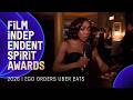 EGO NWODIM ORDERS UBER EATS AT THE 2026 FILM INDEPENDENT SPIRIT AWARDS