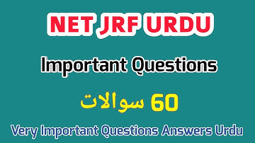 Drama | Tanqeed | Novel | Dastan | Inshaiya | 60 Very important Questions Answers UGC NET JRF URDU