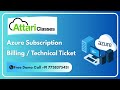 Azure Subscription Explained | Support Plans &amp; How to Raise Billing/Technical Tickets