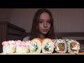 Mukbang:роллы🍣🍱