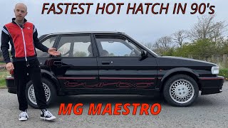 MG MAESTRO TURBO  FASTEST 90's HOT HATCH  REVIEW AND DRIVE  PART 11