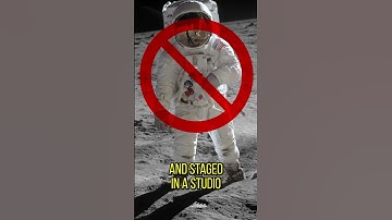 Why does it look like the flag on the moon is waving? #shorts #space #moonlanding #nasa