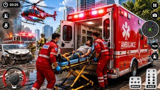 🚑Ambulance Rescue Sim Gameplay|Realistic Emergency Rescue Missions & Driving Simulator (Android/iOS) screenshot 3
