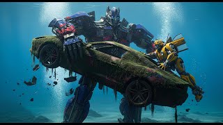 Optimus & Bumblebee Rescue Jazz From A Hidden Waterfall Deep In The Dark Forest