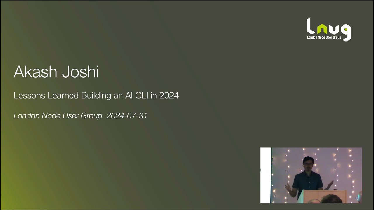 Building AI-powered CLI tools using NodeJS in 2025 - YouTube