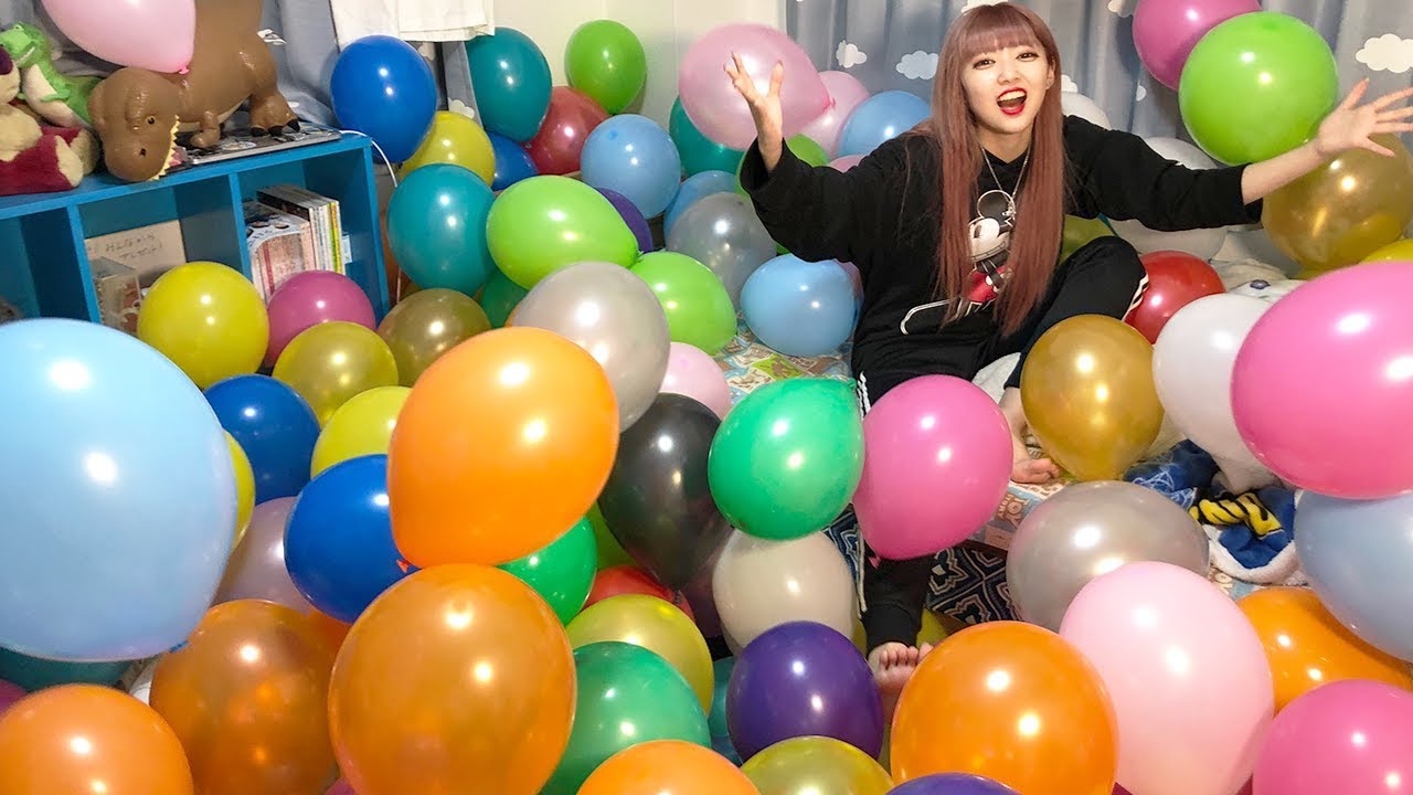 留守中に部屋を風船500個で埋め尽くすドッキリ