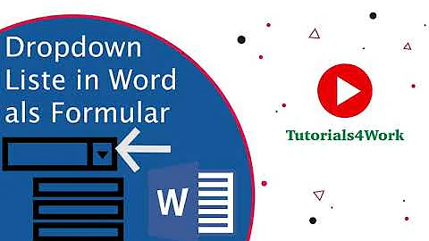 Wie füge ich eine Dropdown Liste in Word ein?