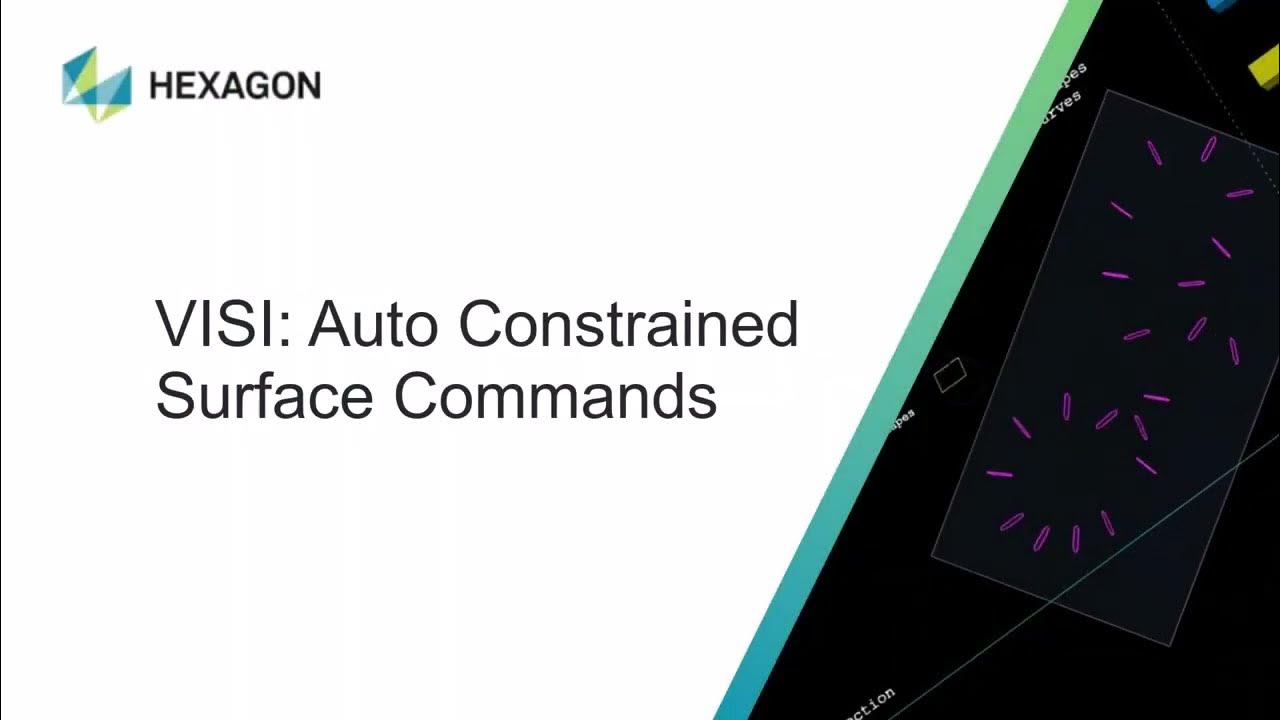 VISI by Hexagon Auto Constrained Surface Commands - YouTube