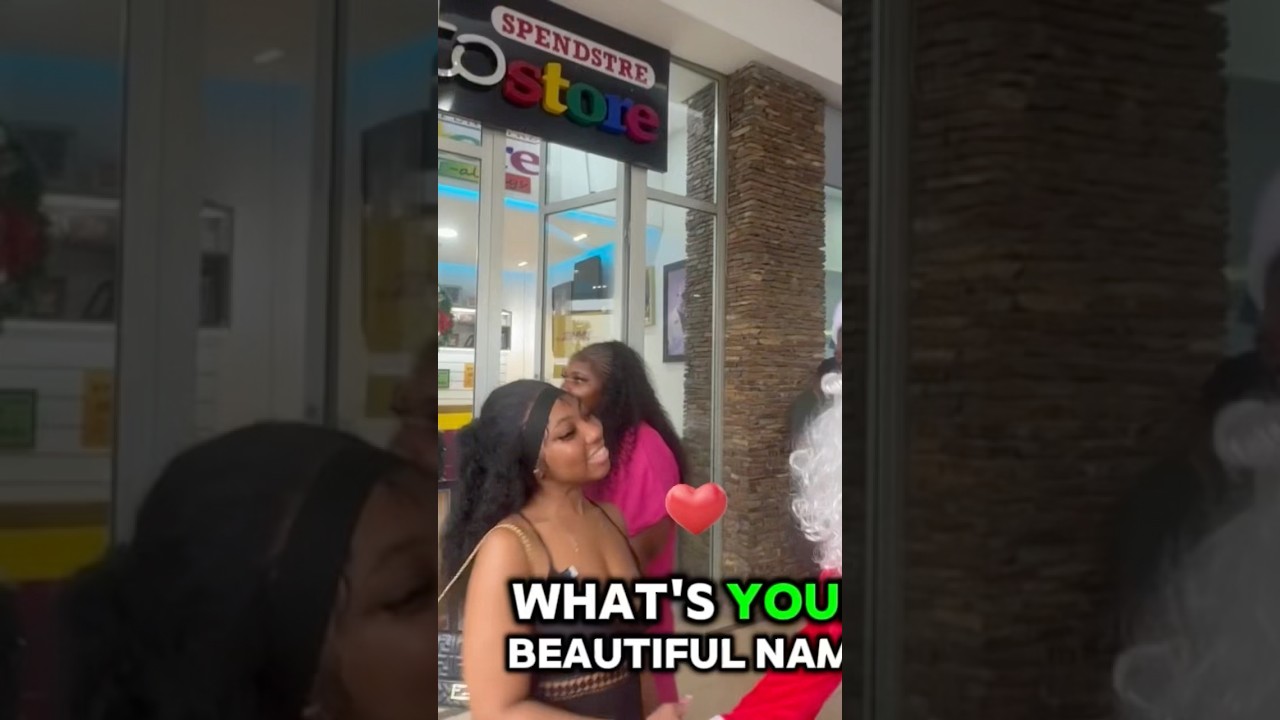 She Won Santa's Gift Challenge #trending #funny